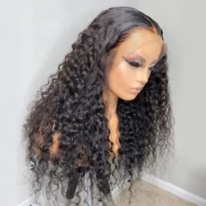 Water Wave Lace Front Wigs Human Hair wig 20inch 13x4 Pre Plucked with Baby Hair - Picture 1 of 7