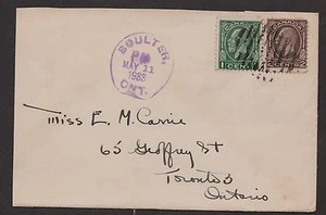1933 Boulter HAS MOOD cancel in purple, on a Medallion cover. - Imagen 1 de 2