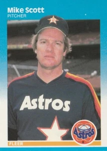 FREE SHIPPING-MINT-1987 Fleer Mike Scott #68 ASTROS PLUS BONUS CARDS - Picture 1 of 1