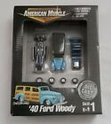 Ertl American Muscle 1940 Ford Woody 1:64 Model Kit Diecast New In Box