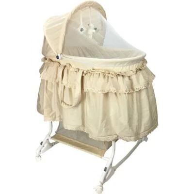 NEW  Aussie Baby Deluxe Rocking Bassinet - Beige - image 1 of 3