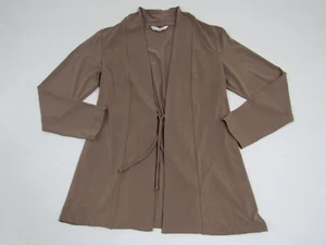 TravelSmith Women's Size S  Brown Open Long-Sleeve Travel Blouse - Picture 1 of 10