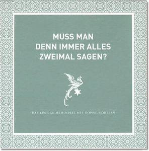 Muss man denn immer alles zweimal sagen? Memory Spiel-H4,5G467 - Bild 1 von 2