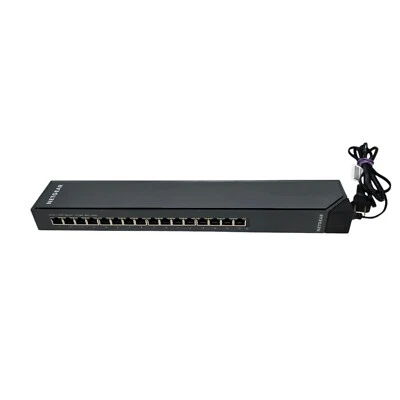 NETGEAR ProSafe 16 Port Gigabit Ethernet Switch - GSS116E - Power Tested ONLY! - Image 1 of 4