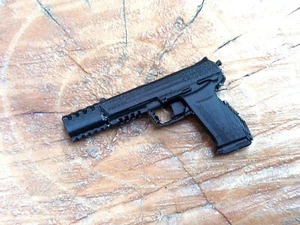 J.W. Réplica de pistola en miniatura de juguete escala 1/6 - J.W. Películas de acción inspiradas - Imagen 1 de 3