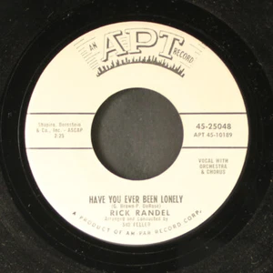 RICK RANDEL: mister butterfingers APT 7" Single 45 RPM - Picture 1 of 2