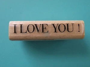 I Love You! Phrase STAMP CABANA Rubber Stamp - Picture 1 of 2