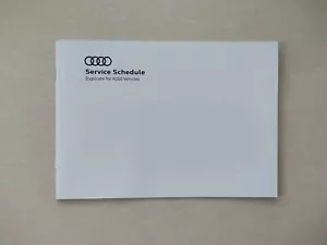 GENUINE AUDI DUPLICATE SERVICE BOOK STAMPED A1 A2 A3 A4 A5 A6 A7 A8 TT Q3 4 5 7 - Picture 1 of 7