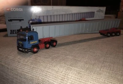 Unidad de tractor Corgi 76802 MAN, carga de viga de bogie y puente. I R Dunkerley 1:50 Foto 1 de 3