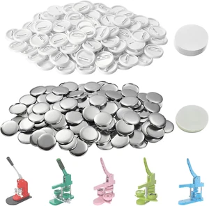 200 Sets 32 Mm 1.25 Inch Blank Button Supplies round Badges Buttons Parts for Bu - Picture 1 of 9