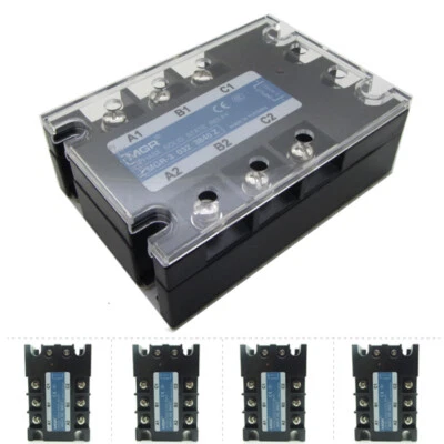 SSR Solid State Relay 3 Phase Motor Start Control 3-32VDC to 24-380VAC - Image 1 of 4