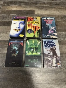 Horror VHS Lot  Psychomania Invader King Kong Silence Of The Lambs Phantom - Picture 1 of 2