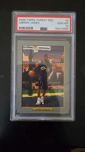 2006-07 LeBRON JAMES TOPPS TURKEY RED SP #2! PSA 10 GEM MINT! CAVALIERS CANVES! - Picture 1 of 4