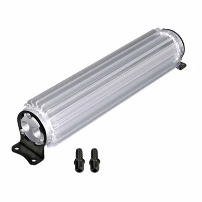 Derale Power Steering Cooler 13260; Heat Sink 14.250 x 2.188 in. 2 Pass Aluminum - Image 1 of 2