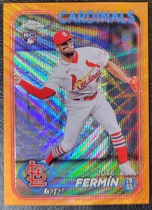 JOSÉ FERMÍN RC 25.02.24 Topps Chrome ORANGE REFRACTOR #175 CARDINALS - Bild 1 von 3
