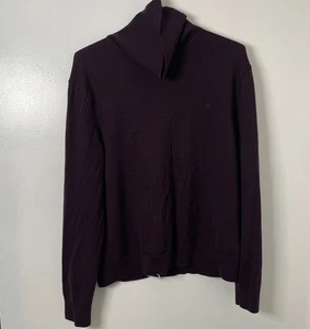 Calvin Klein Purple Turtleneck Sweater Extra Fine Merino Men's Size XL - Imagen 1 de 6