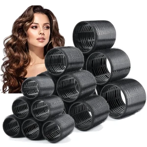 18 Stück Thermo Haarroller, Self Grip Jumbo Thermo Lockenwickler Set, große Rollen fo - Bild 1 von 12