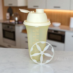 TUPPERWARE D10 MIX-FIX 500 ML GELB SHAKER SCHÜTTELBECHER MIX-BECHER - Picture 1 of 2