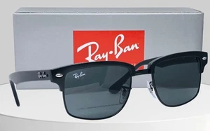 Gafas de sol Ray-Ban CLUBMASTER SQUARE mate negro/verde RB4190 877 52 ¡NUEVAS EN CAJA! - Imagen 1 de 14