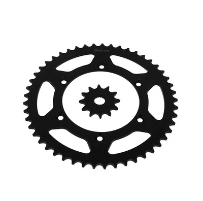 Piñones delanteros negros de 12 dientes y 49 dientes para Suzuki RM125 1990-2008 Foto 1 de 4