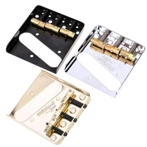 Wilkinson Telecaster Guitar Bridge WTB Brass Saddles Steel Base Fender Tele Bass - Picture 1 of 12