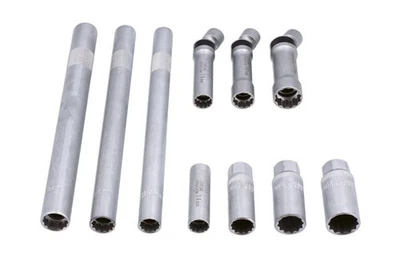 LASER 7605 Spark Plug Socket Set 3/8" Long Universal Joint Types 10 Piece - Image 1 of 3