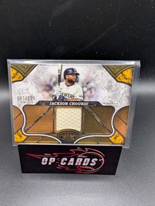 Jackson Chourio 2025 Topps Tier One Parche Reliquia Oro/199 - Imagen 1 de 2