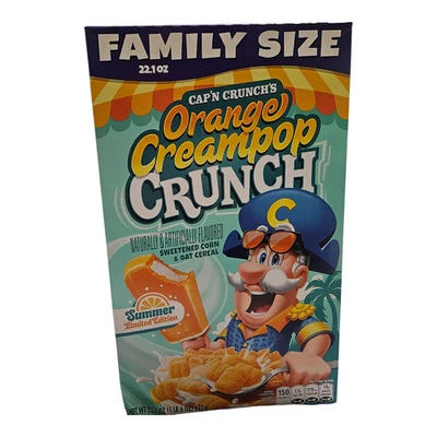 🍊 Limited Edition Cap’n Crunch Orange Creampop Creamsicle Cereal SAME DAY SHIP - Image 1 of 2
