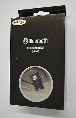 New QuikCell Ultra-light Small Universal Bluetooth Wireless Headset Q9400 Black - Image 1 of 4