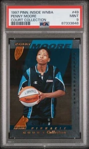 1997 Pinnacle WNBA Court Collection Penny Moore Rookie PSA 9 Long Beach State - Picture 1 of 2