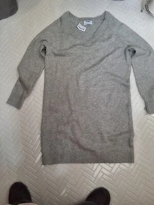 Nwt Old Navy Womens Tunic Sweater V Neck Grey L Tall - Picture 1 of 1