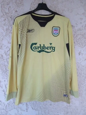 Maillot LIVERPOOL 2004 2005 2006 vintage REEBOK away shirt manches longues L - Photo 1/4