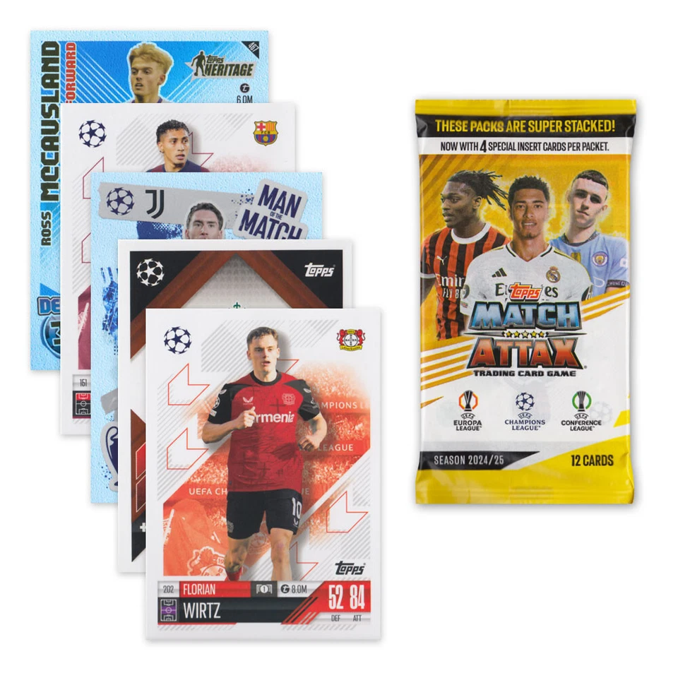 Match Attax Fußball Champions League 2024/2025 Einzelkarten Clubkarten Auswahl - Bild 1 von 1