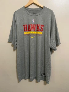T-shirt d'entraînement Nike NBA Atlanta Hawks Team émis sur le terrain gris 3XL-T CV3843-063 - Photo 1/6