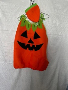 New adult size Halloween Pumpkin Costume, 2 pieces, costume & hat, one size - Picture 1 of 7