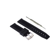 20mm Black Silicon Rubber Watch Strap Band Fits For Tag Heuer Formula 1 W/ Tool 
