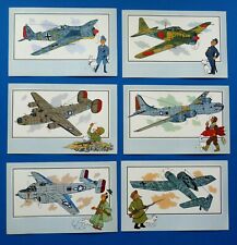 Série de 6 Chromos Chèque Tintin Voir et Savoir Aviation Guerre 1939-45 Série 5