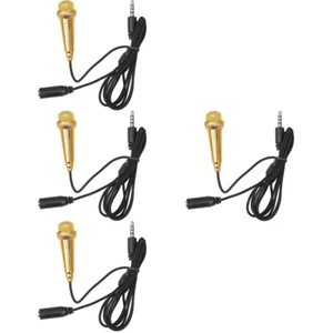 4 Pieces Singendes Telefonmikrofon Miniatur Ansteckmikrofon - Bild 1 von 12