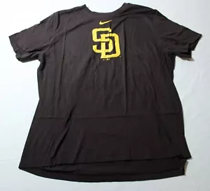 San Diego Padres Men's Nike Fuse Logo MLB T-Shirt CG2 Dark Cinder Size 2XL NWT - Picture 1 of 4