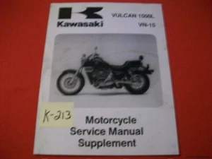 KAWASAKI VULCAN 1500L VN-15 MANUAL DE SERVICIO MOTOCICLETA SUP #99924-1170-53 94-97 - Imagen 1 de 3
