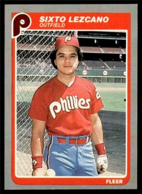 1985 Fleer #258 Sixto Lezcano Philadelphia Phillies - Image 1 of 2