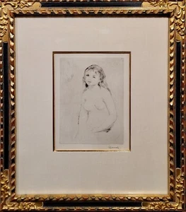 Pierre-Auguste Renoir -Studio per un bagnante-c1906 acquaforte originale - Foto 1 di 12