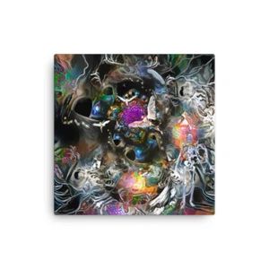 Future Dream Angle Skeleton Wall Art Picture Framed Canvas Home Decor - Picture 1 of 1