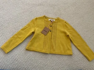 Mini Boden Yellow Mustard Girl Cardigan Size 4-5y NWT - Picture 1 of 5