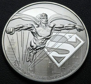 Moneda de plata pura Niue Superman 2021 de 2 dólares de 1 oz - Imagen 1 de 2
