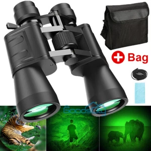 NEW German Military Army 180x100 Powerful Binoculars Prism HD Optics Hunting+Bag - Picture 1 of 17