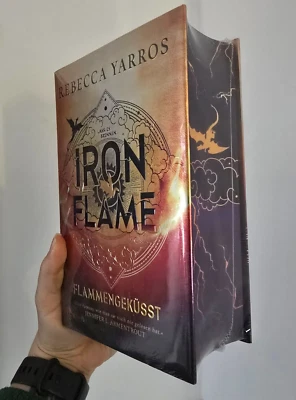 IRON FLAME - German Edition Sprayed Edges - Rebecca Yarros - Hardcover SEALED - Image 1 of 4