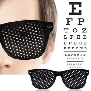 1 Pack Pinhole Glasses Eyesight Vision Correction Eye Exercise Anti-Myopia Holes - Picture 1 of 13