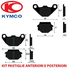Coppia pastiglie freno ANTERIORE KYMCO AGILITY 200 i R16 2015/> RMS 225102710
