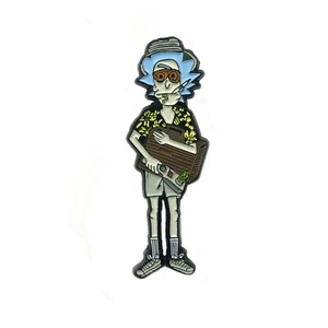 Rick S Thompson Morty Hunter S Cartoon Heady Enamel Festival Hat and Lapel Pin - Picture 1 of 2